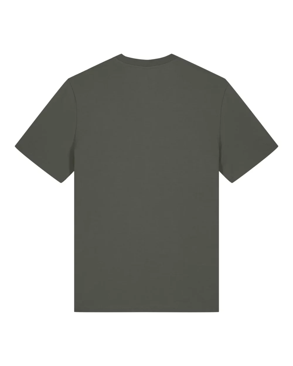 T-shirt bio unisexe Creator 2.0 coloris Khaki, à plat, vue de dos