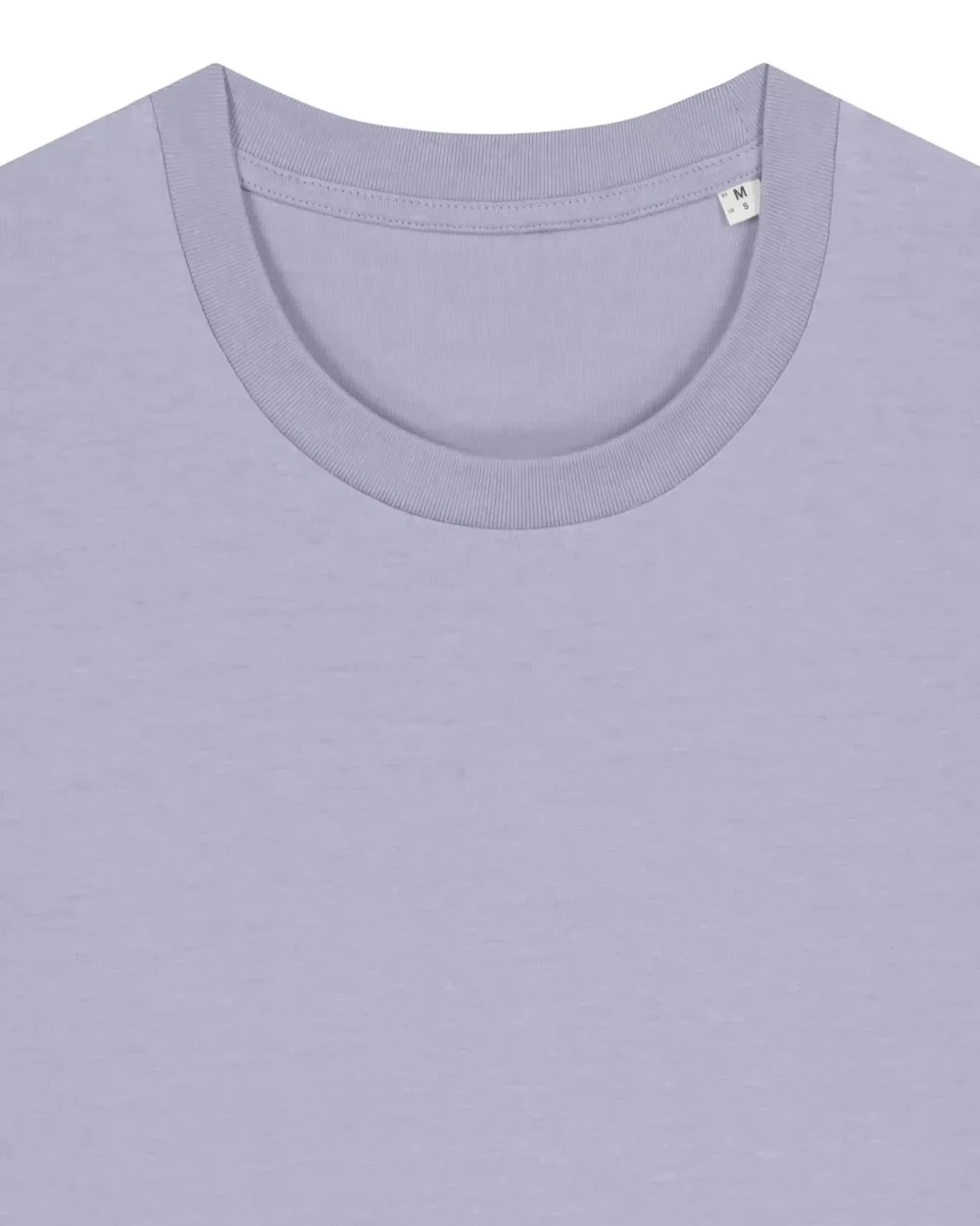T-shirt bio unisexe Creator 2.0 coloris Lavender, détail à plat