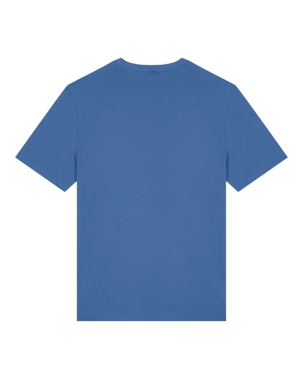 T-shirt bio unisexe Creator 2.0 coloris Mindful Blue, à plat, vue de dos
