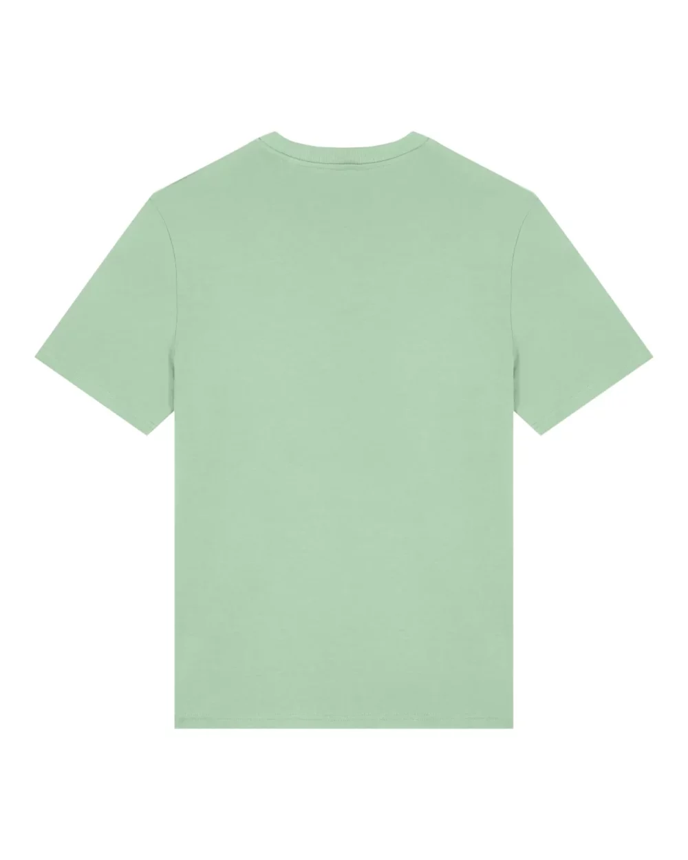 T-shirt bio unisexe Creator 2.0 coloris Misty Jade, à plat, vue de dos