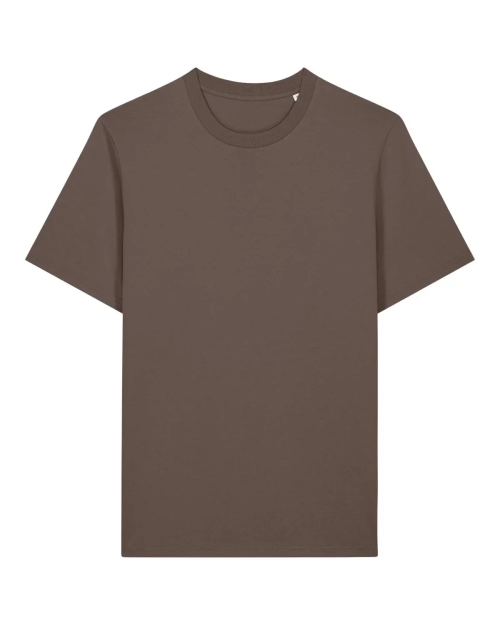 T-shirt bio unisexe Creator 2.0 coloris Mocha, à plat, vue de face