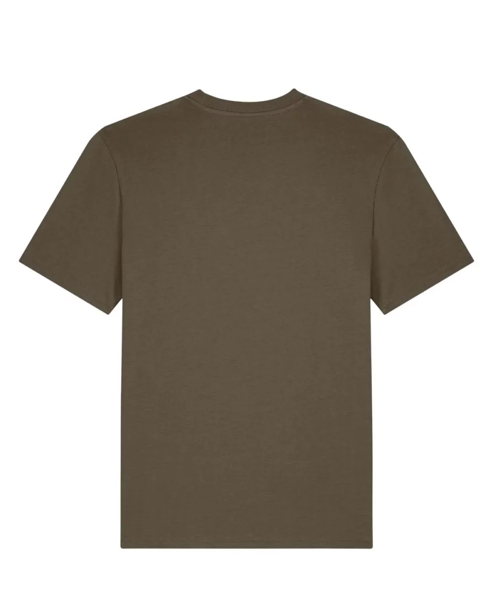 T-shirt bio unisexe Creator 2.0 coloris Mosstone, à plat, vue de dos