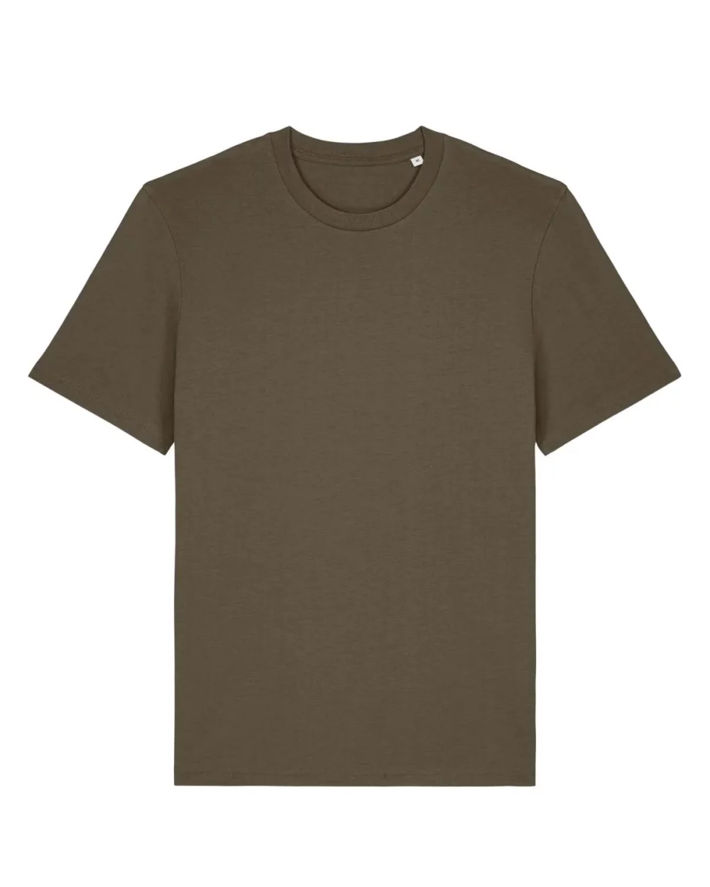 T-shirt bio unisexe Creator 2.0 coloris Mosstone, à plat, vue de face