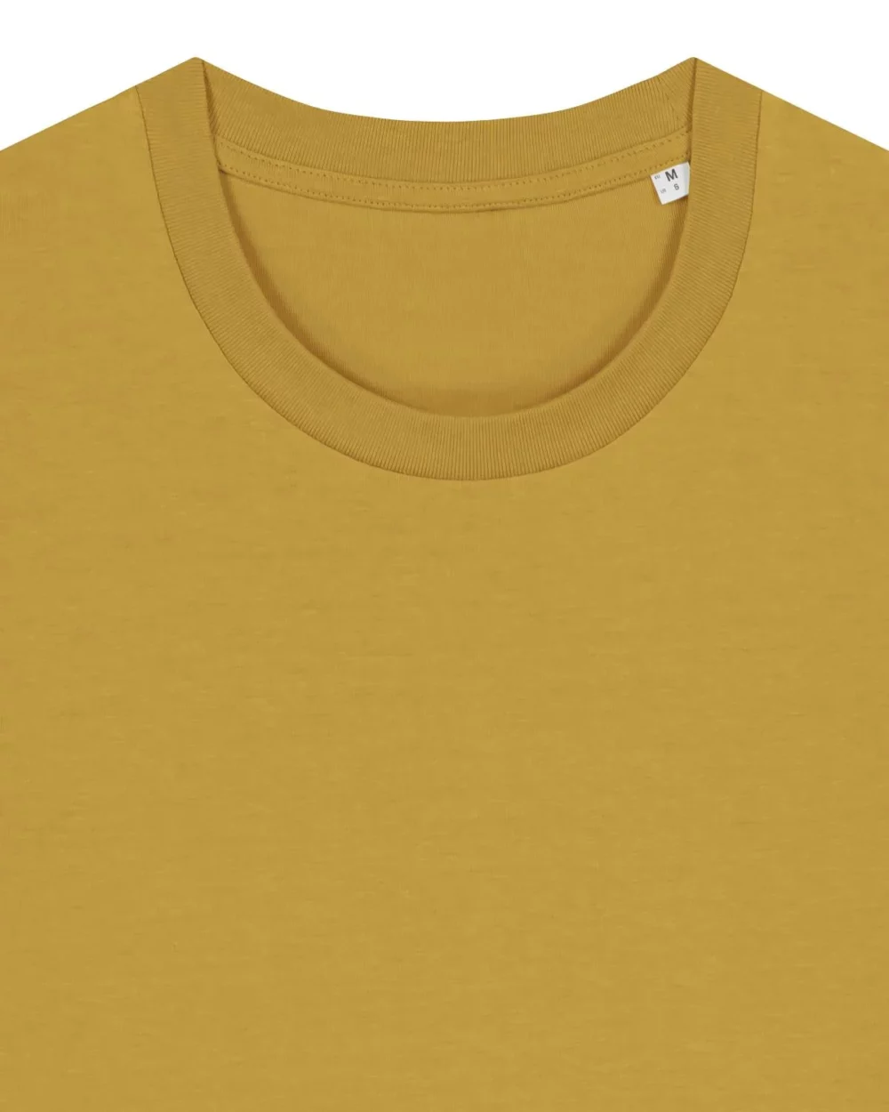 T-shirt bio unisexe Creator 2.0 coloris Ochre, détail à plat