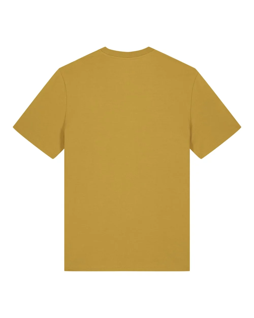 T-shirt bio unisexe Creator 2.0 coloris Ochre, à plat, vue de dos