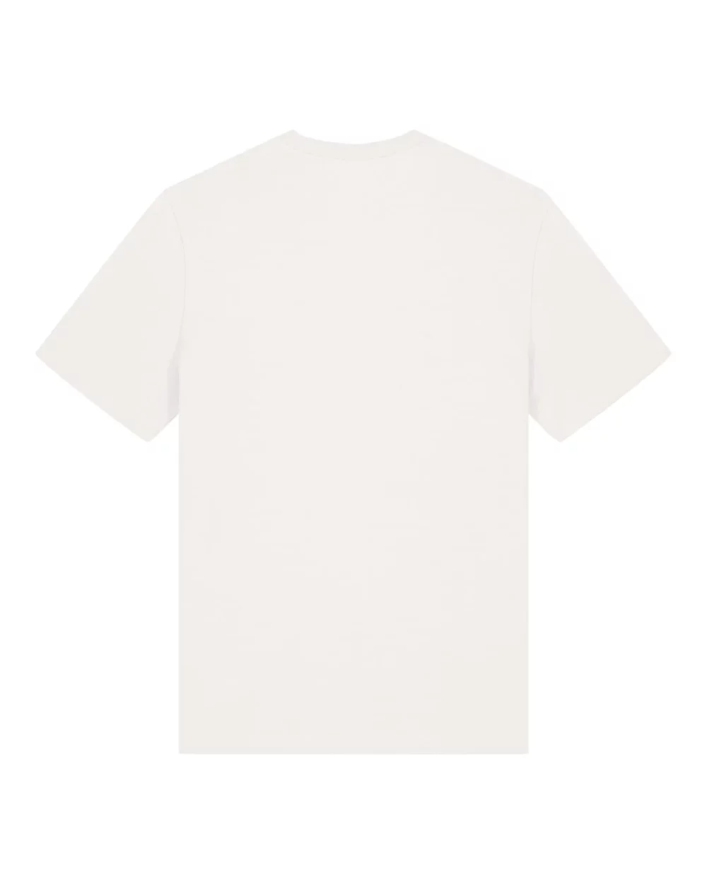 T-shirt bio unisexe Creator 2.0 coloris Off White, à plat, vue de dos
