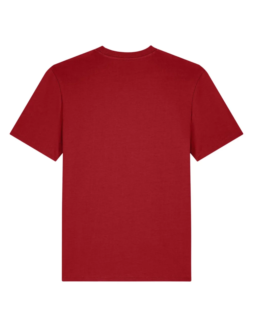 T-shirt bio unisexe Creator 2.0 coloris Passionate Red, à plat, vue de dos