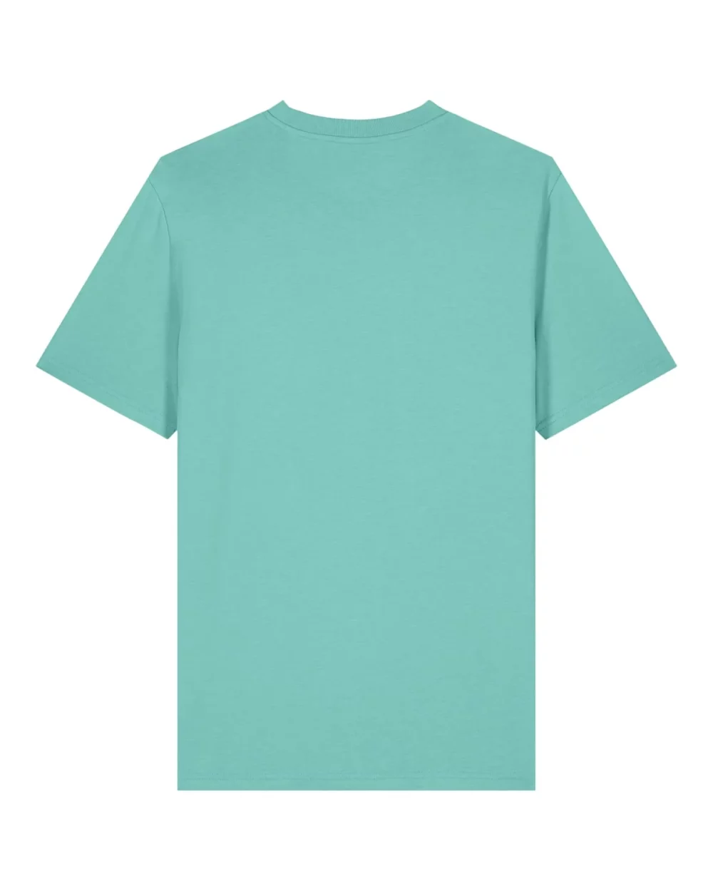 T-shirt bio unisexe Creator 2.0 coloris Pool Blue, à plat, vue de dos