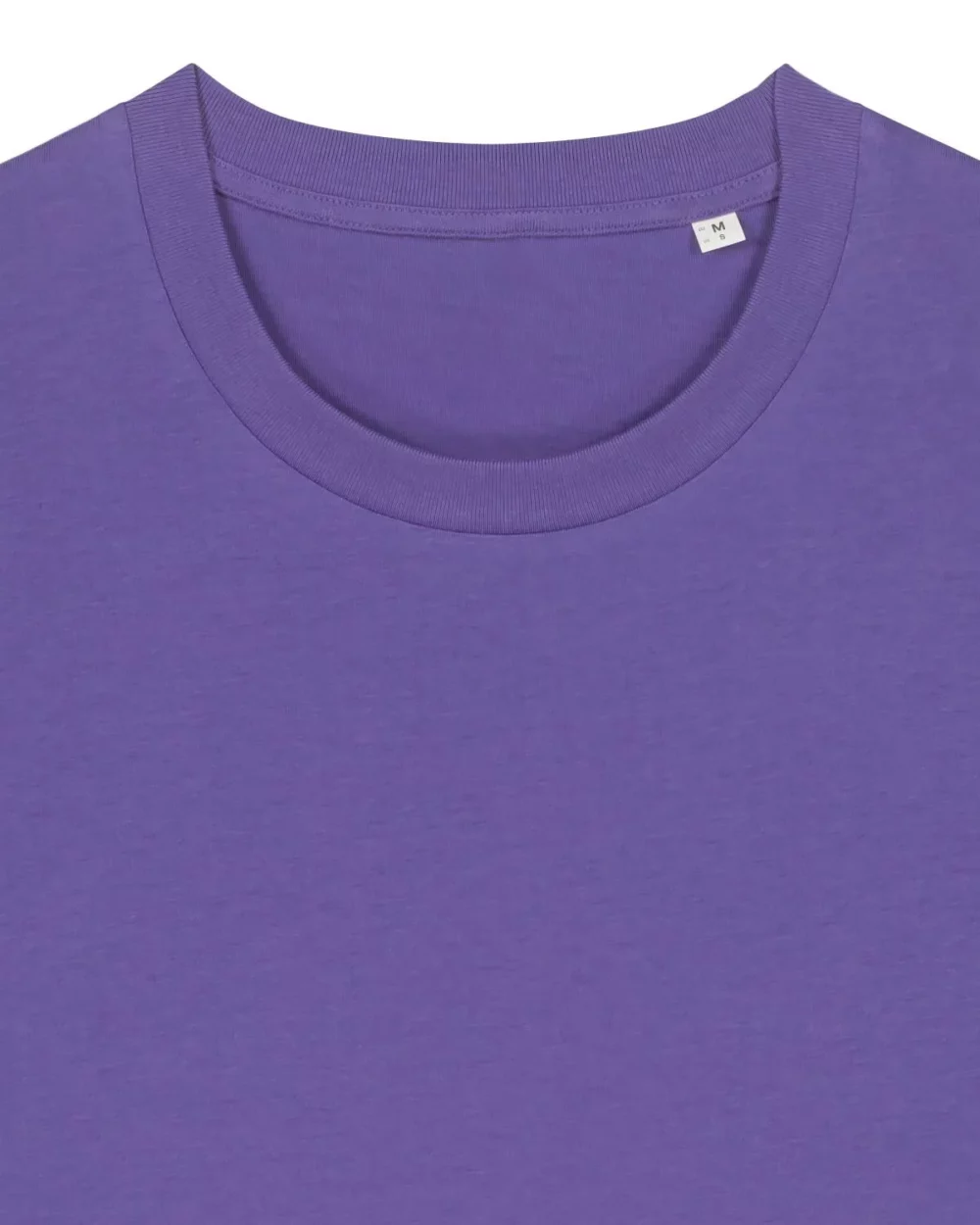 T-shirt bio unisexe Creator 2.0 coloris Purple Love, détail à plat