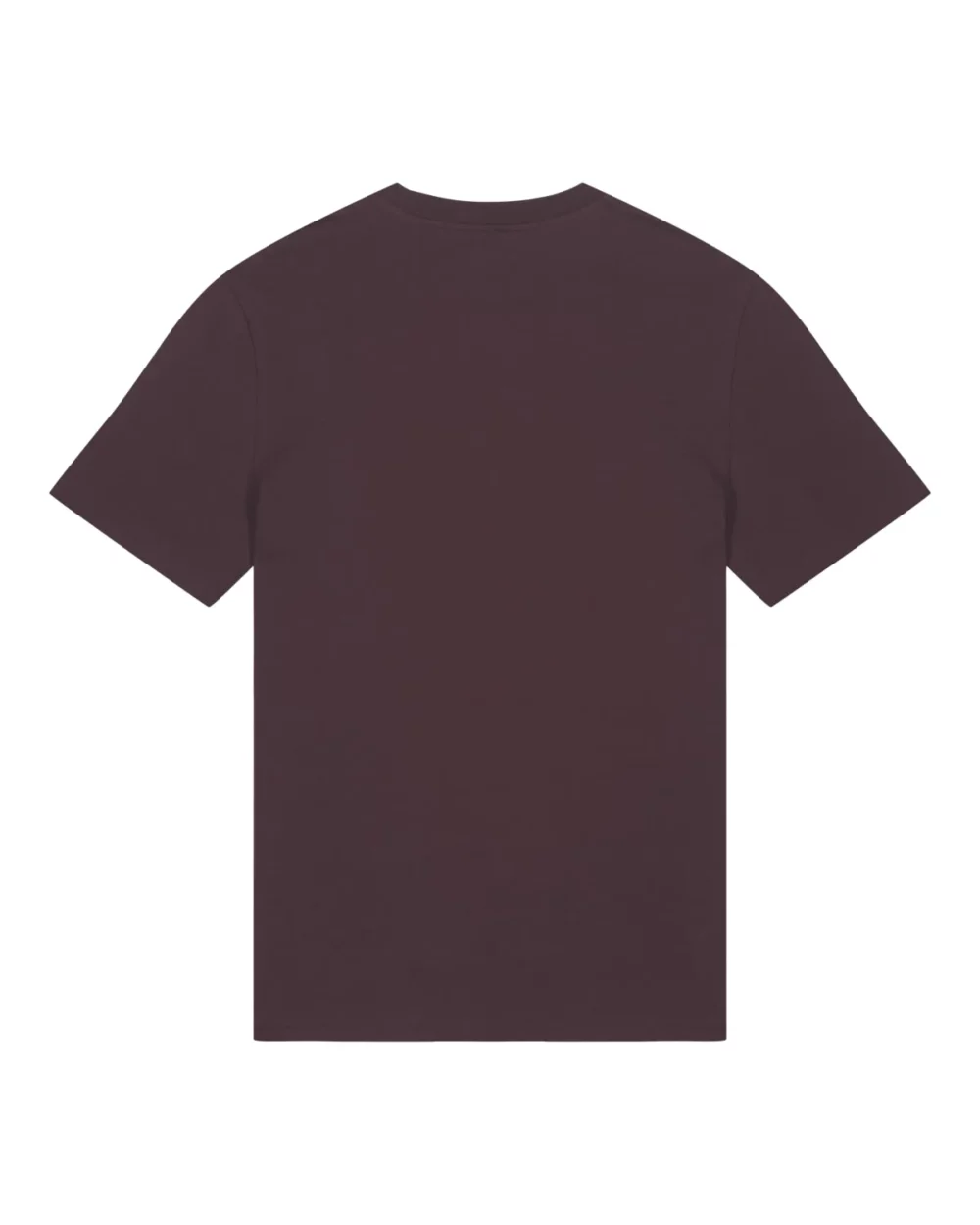 T-shirt bio unisexe Creator 2.0 coloris Red Brown, à plat, vue de dos