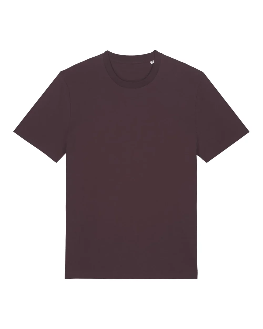T-shirt bio unisexe Creator 2.0 coloris Red Brown, à plat, vue de face