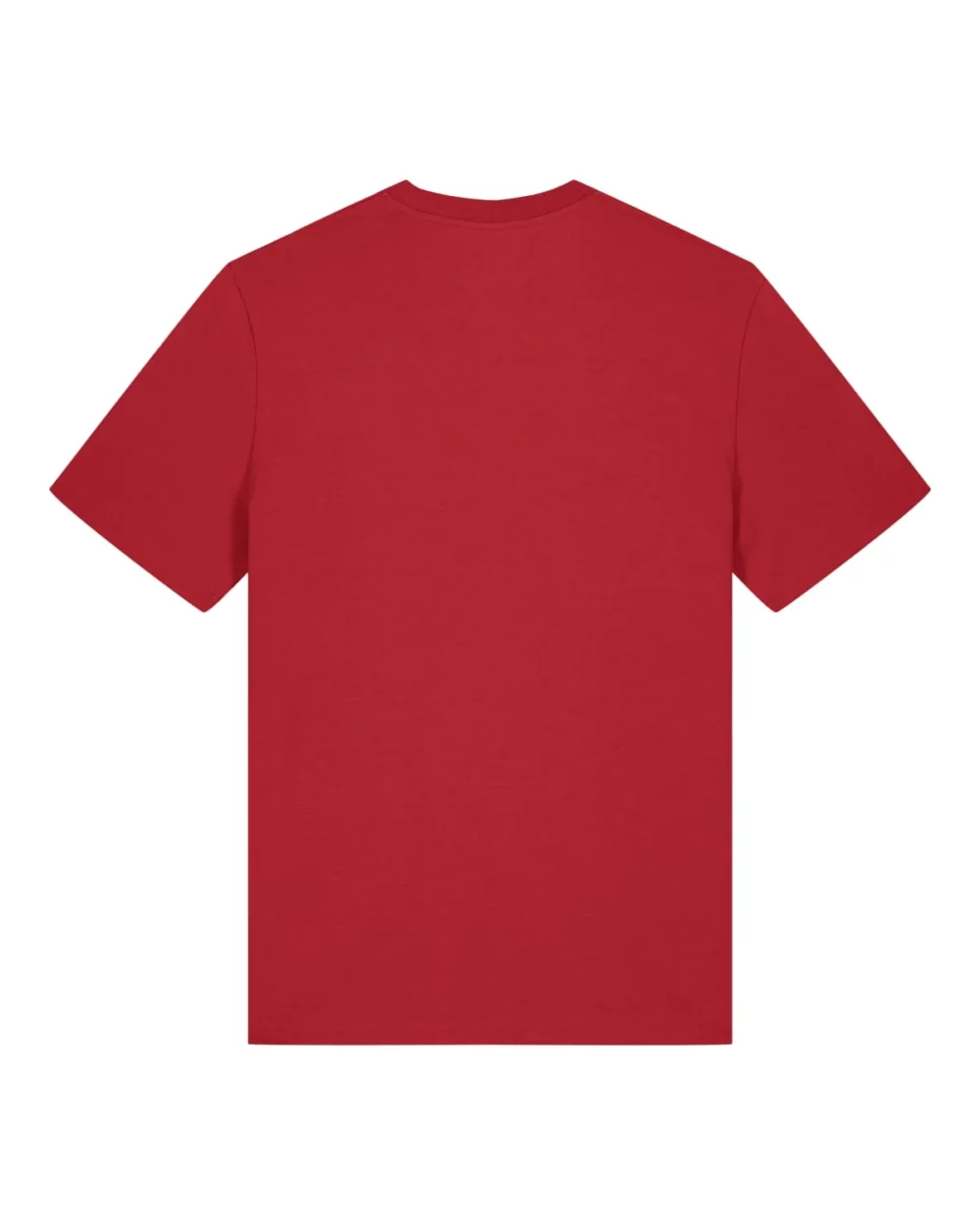 T-shirt bio unisexe Creator 2.0 coloris Red, à plat, vue de dos