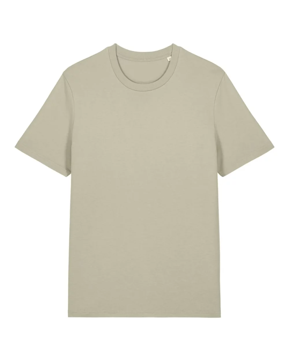 T-shirt bio unisexe Creator 2.0 coloris Stone, à plat, vue de face