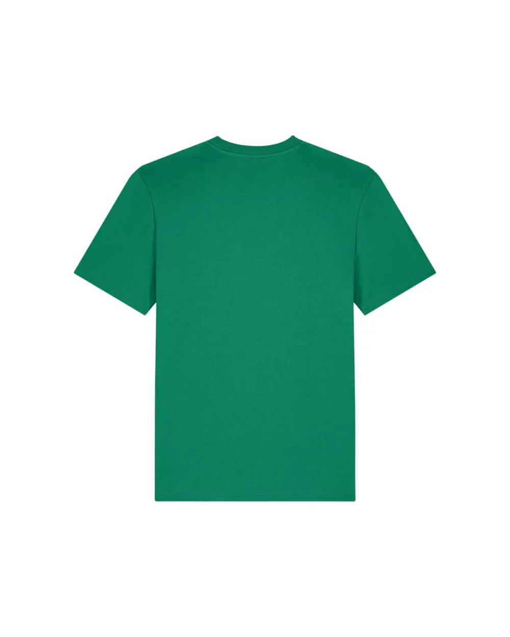 T-shirt bio unisexe Creator 2.0 coloris Verdant Green, à plat, vue de dos