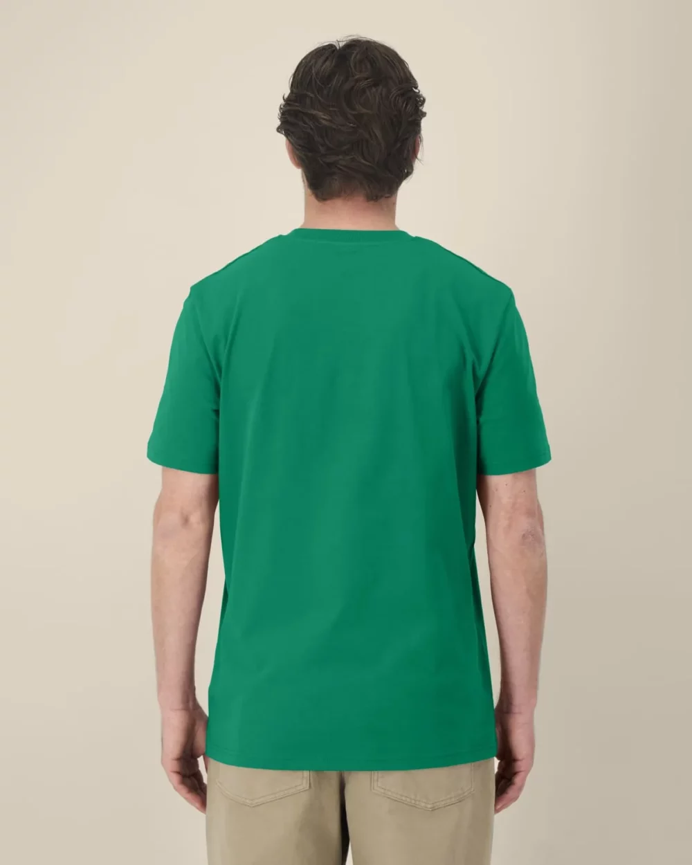 T-shirt bio unisexe Creator 2.0 coloris Verdant Green, porté, vue de dos