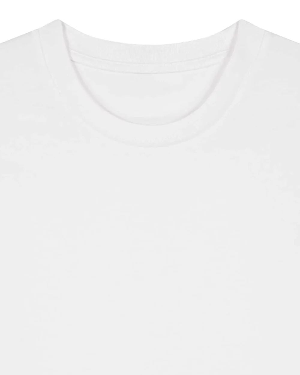 T-shirt bio unisexe Creator 2.0 coloris White, détail à plat