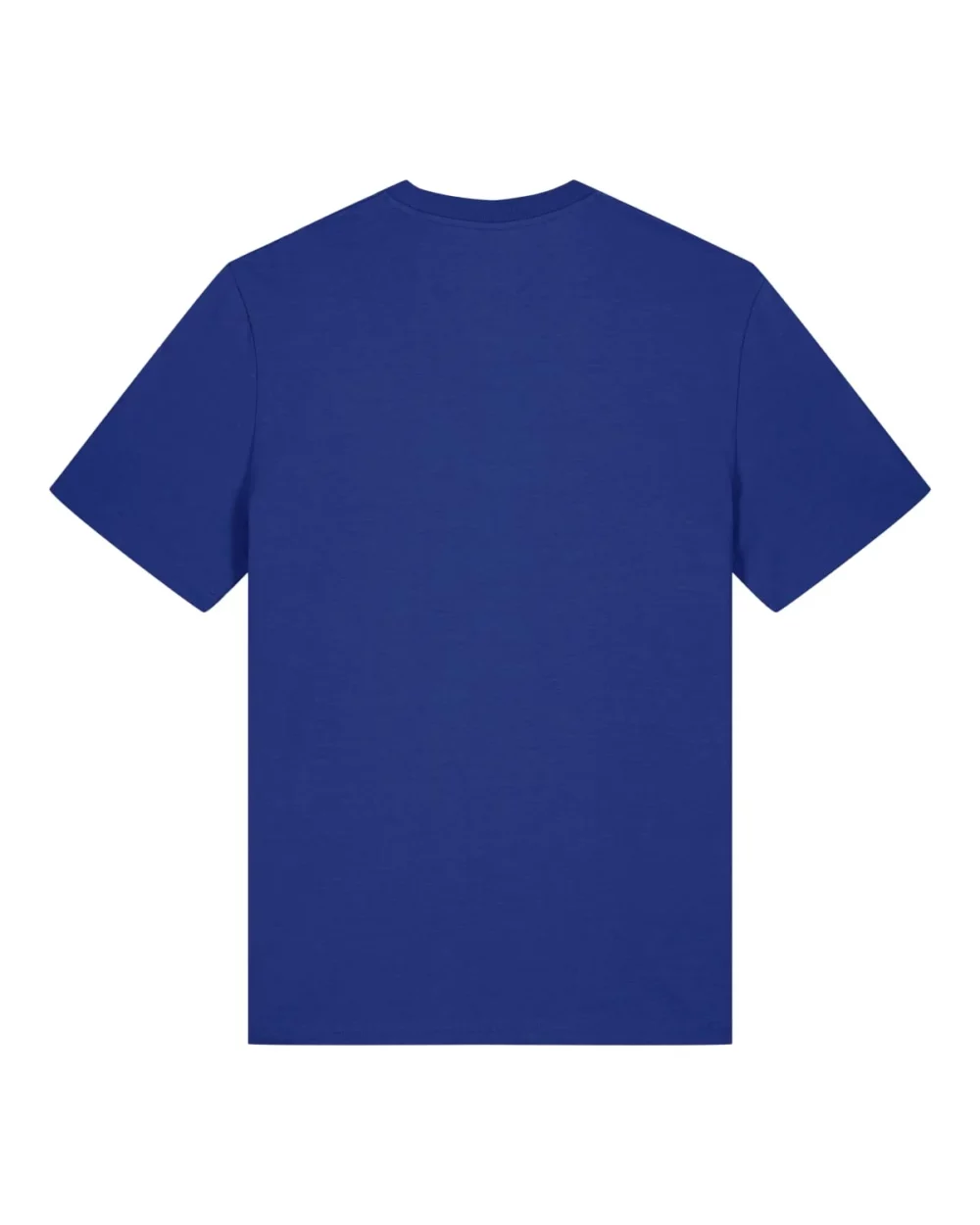 T-shirt bio unisexe Creator 2.0 coloris Worker Blue, à plat, vue de dos