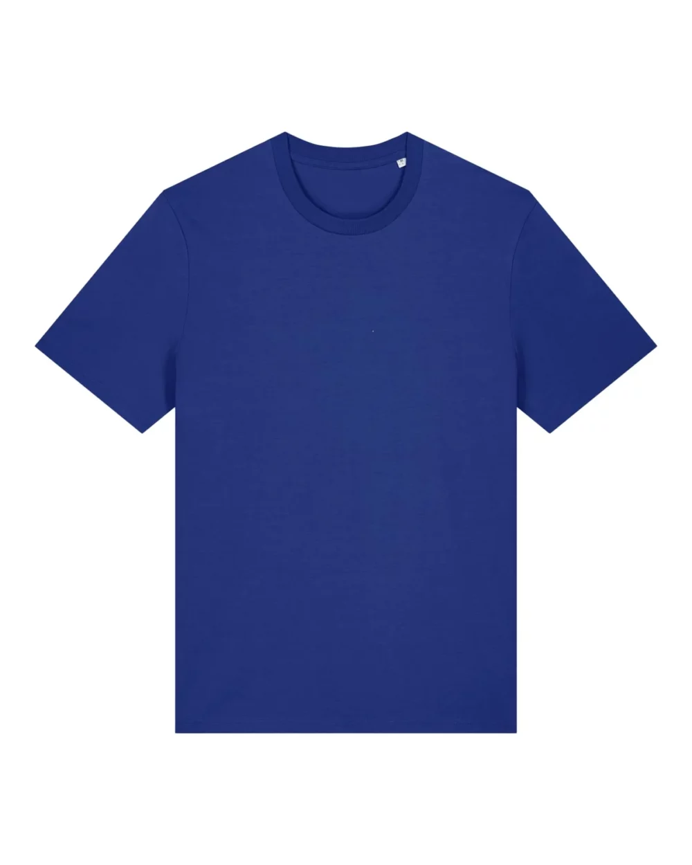 T-shirt bio unisexe Creator 2.0 coloris Worker Blue, à plat, vue de face
