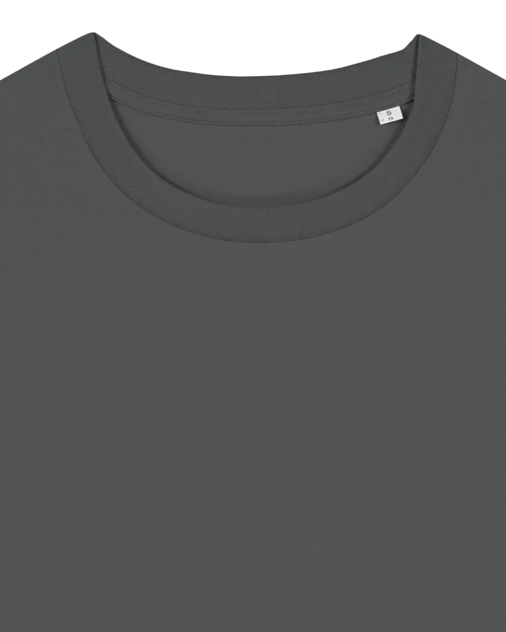 T-shirt bio femme Stella Muser coloris Anthracite, détail à plat
