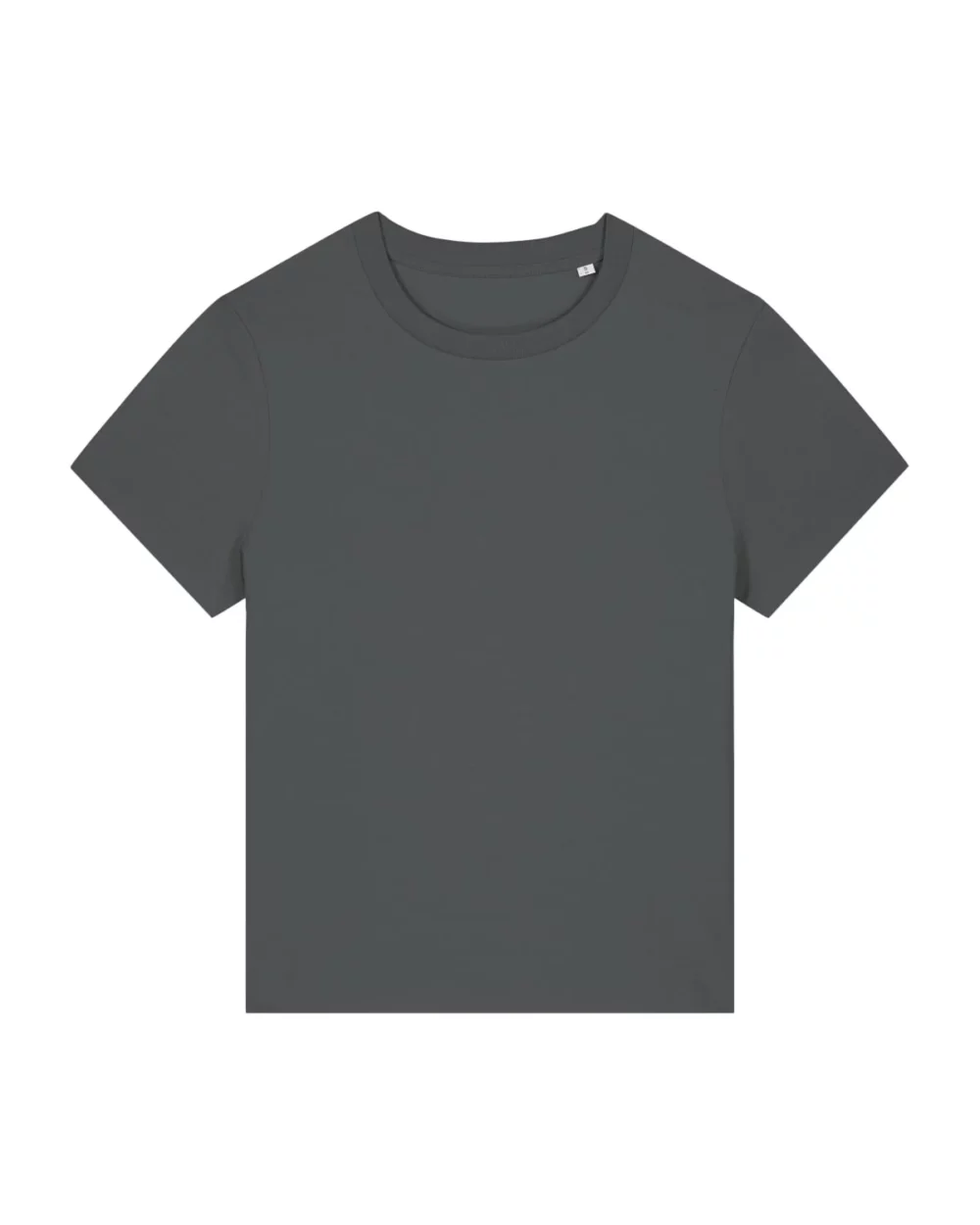 T-shirt bio femme Stella Muser coloris Anthracite, à plat, vue de face