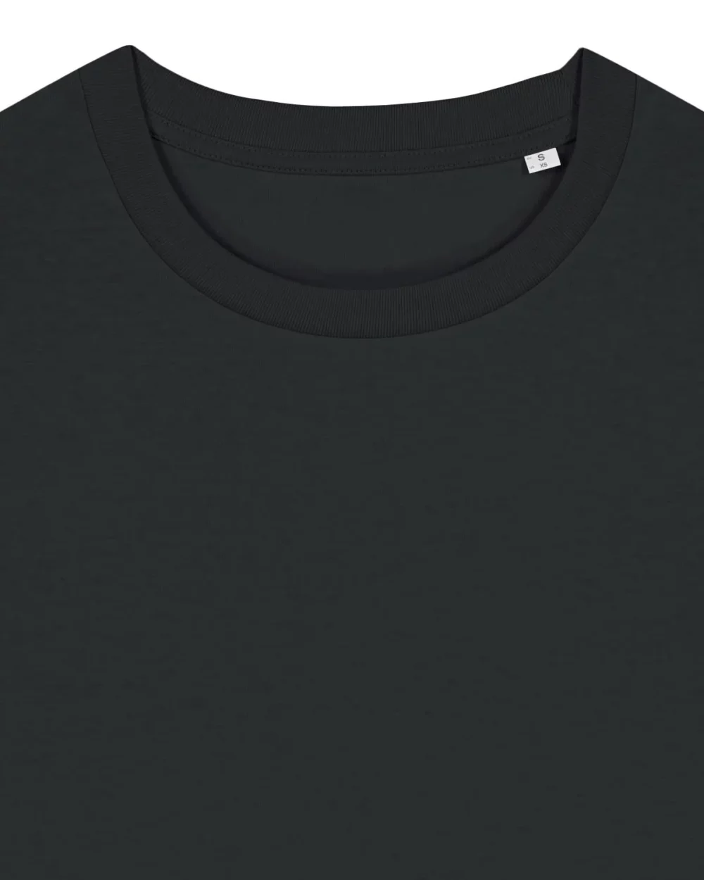 T-shirt bio femme Stella Muser coloris Black, détail à plat