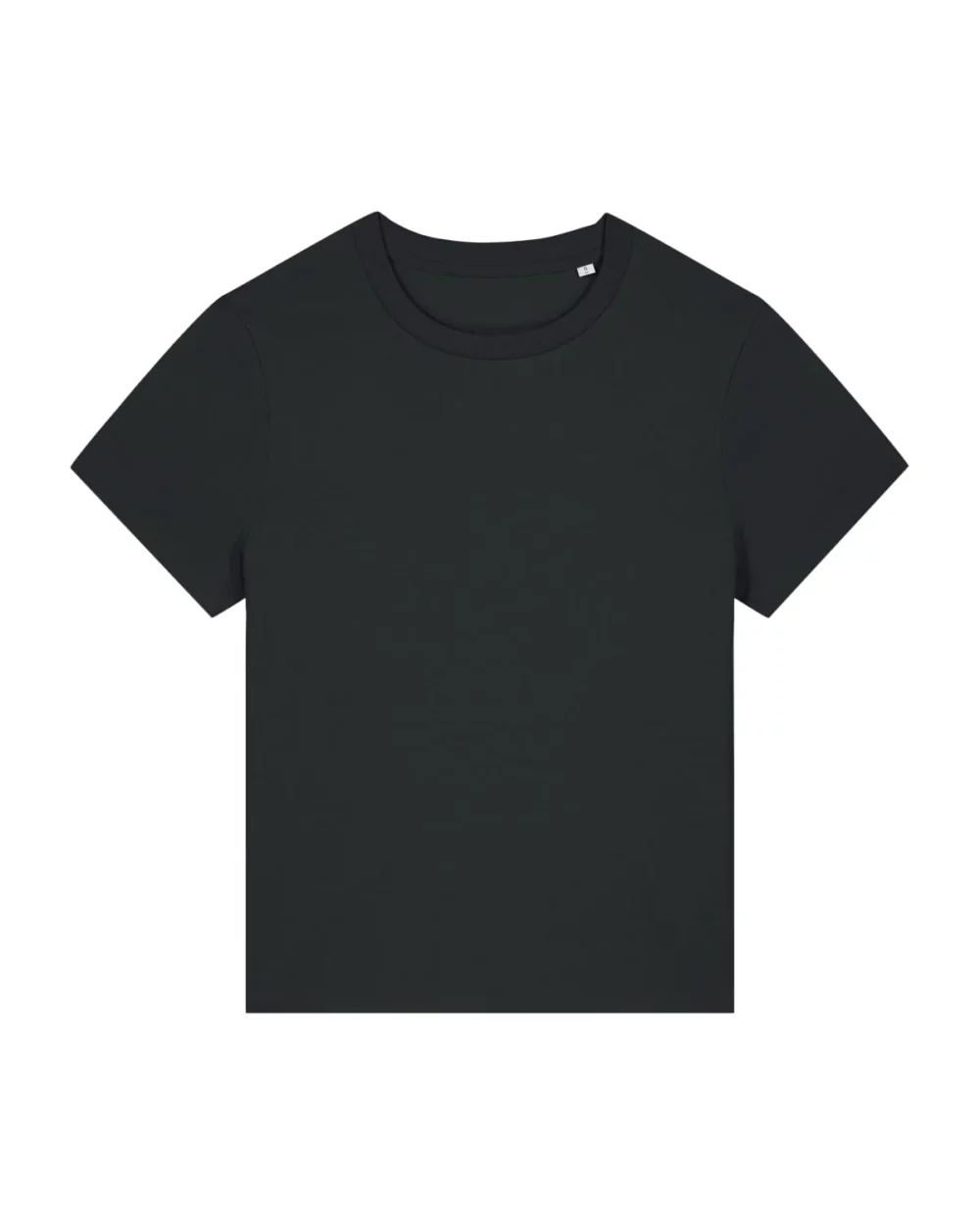 T-shirt bio femme Stella Muser coloris Black, à plat, vue de face