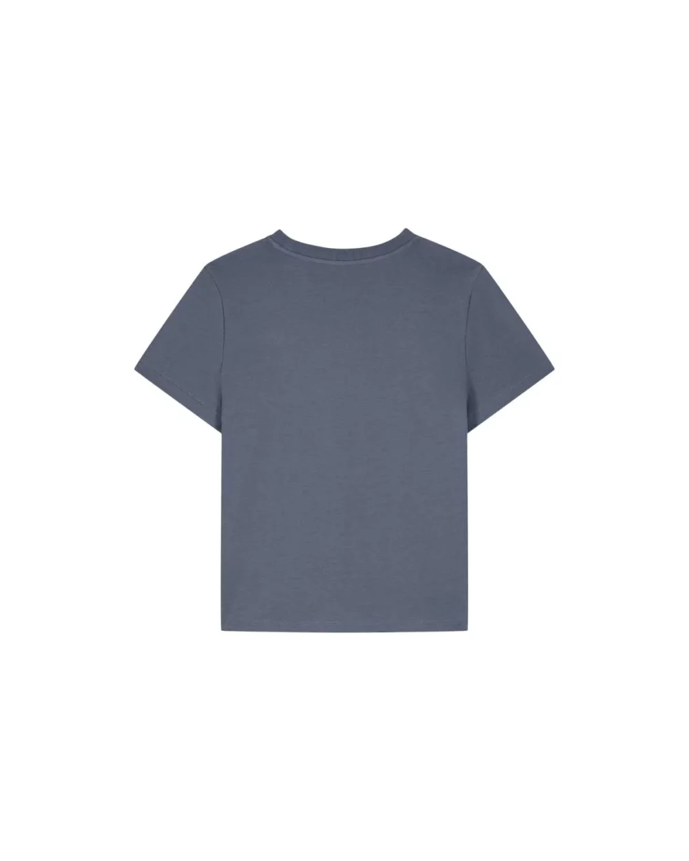 T-shirt bio femme Stella Muser coloris Blue Grey, à plat, vue de dos
