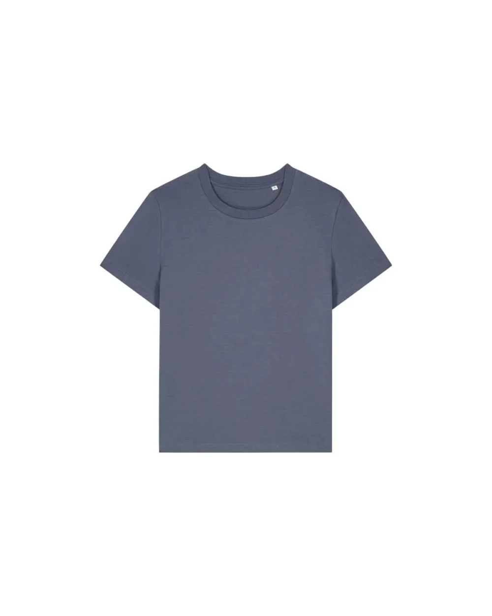 T-shirt bio femme Stella Muser coloris Blue Grey, à plat, vue de face