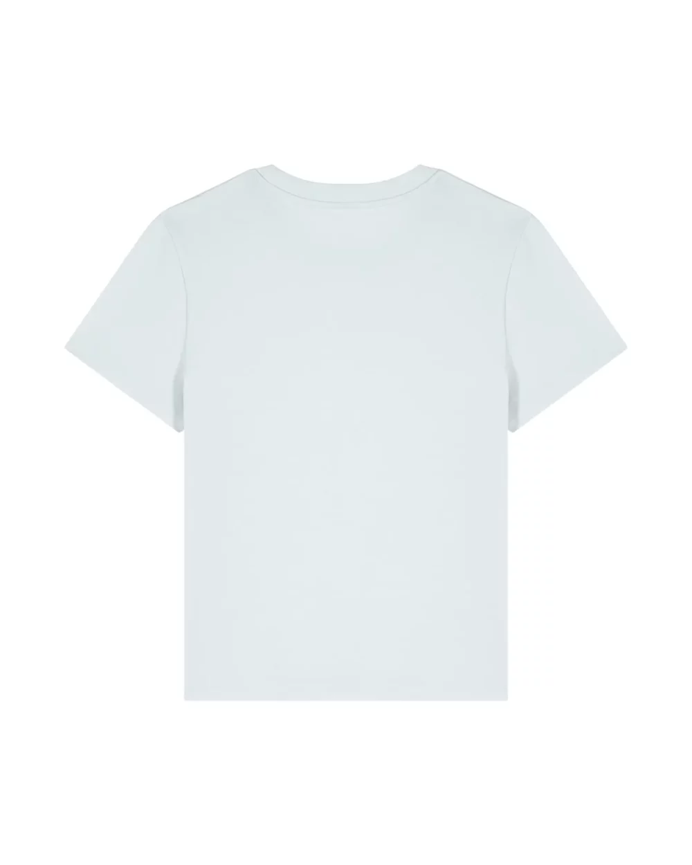 T-shirt bio femme Stella Muser coloris Blue Ice, à plat, vue de dos