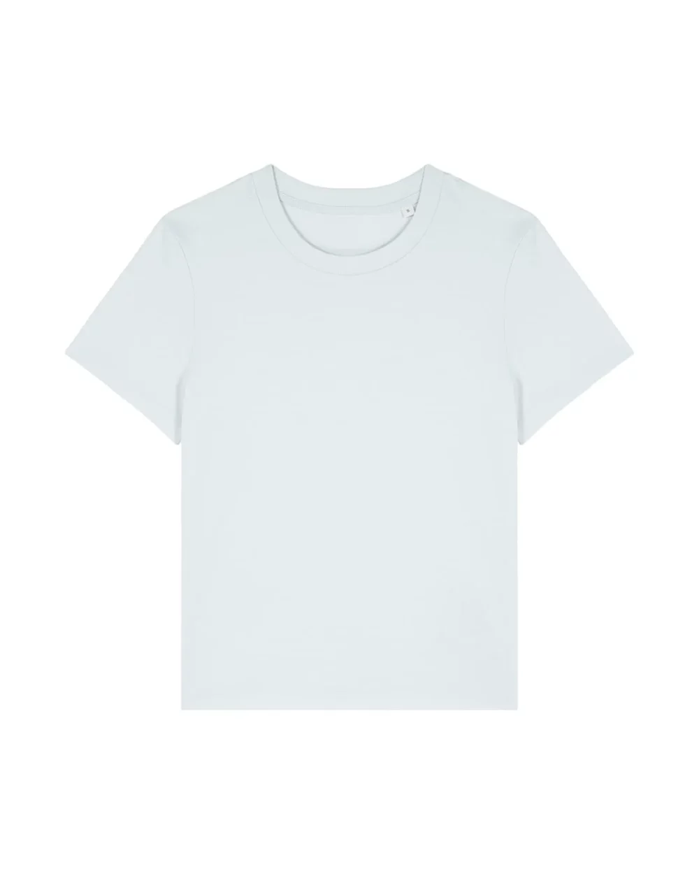 T-shirt bio femme Stella Muser coloris Blue Ice, à plat, vue de face