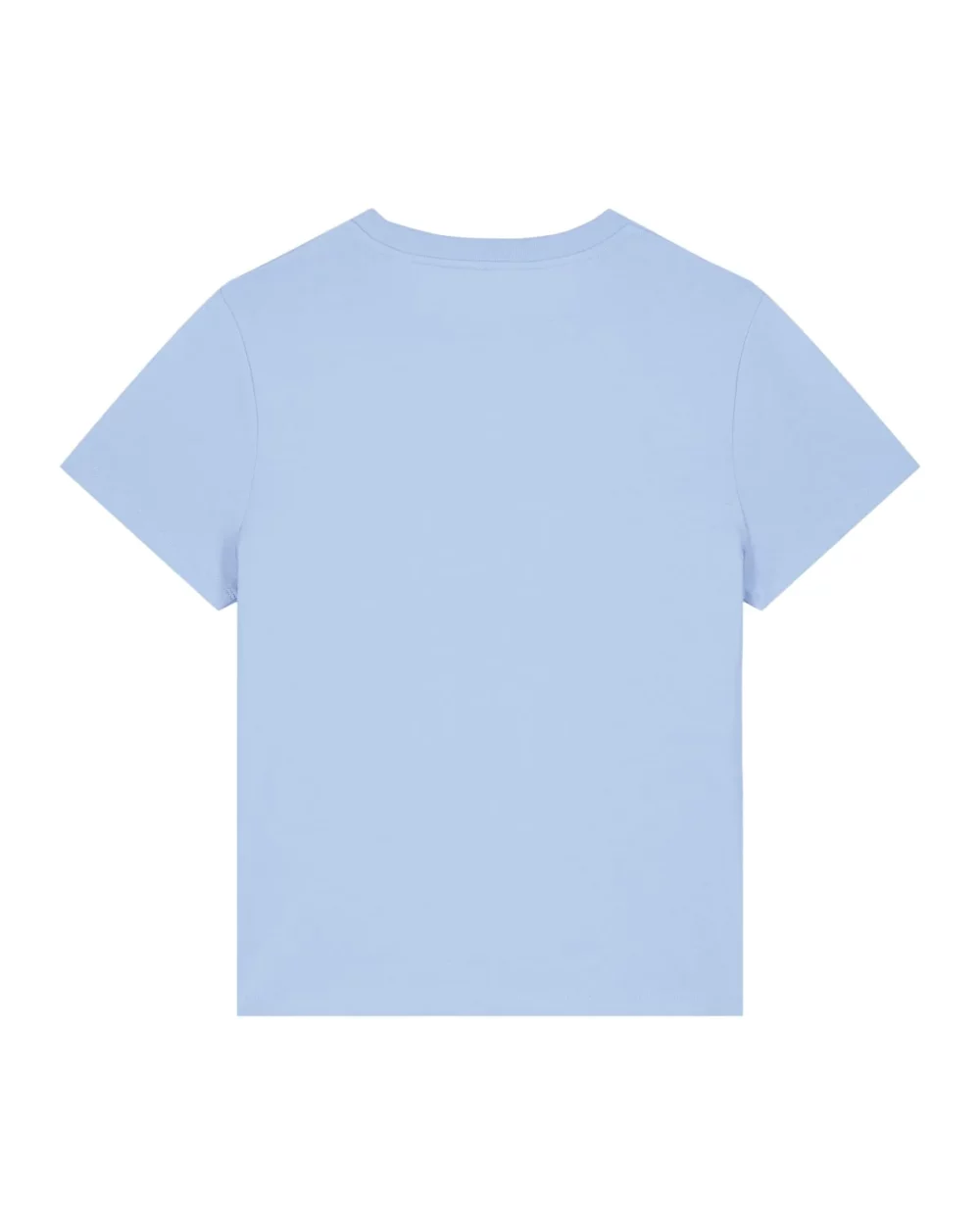 T-shirt bio femme Stella Muser coloris Blue soul, à plat, vue de dos