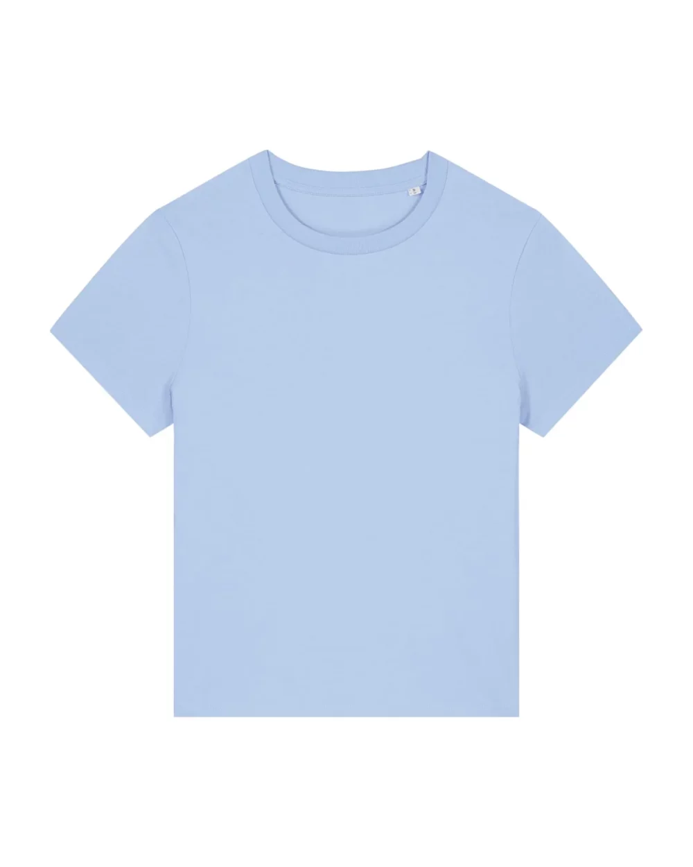 T-shirt bio femme Stella Muser coloris Blue soul, à plat, vue de face