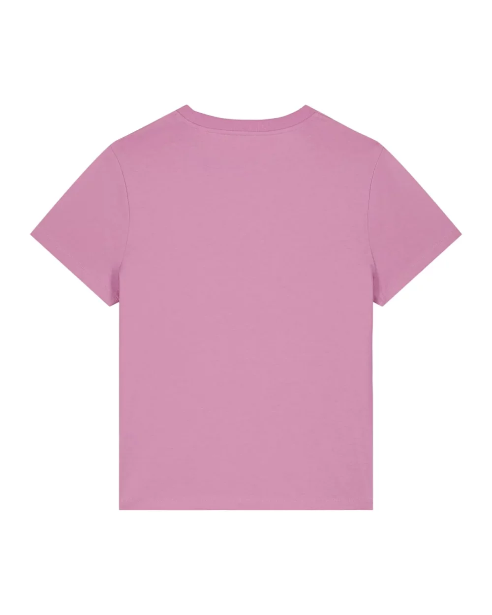 T-shirt bio femme Stella Muser coloris Bubble Pink, à plat, vue de dos