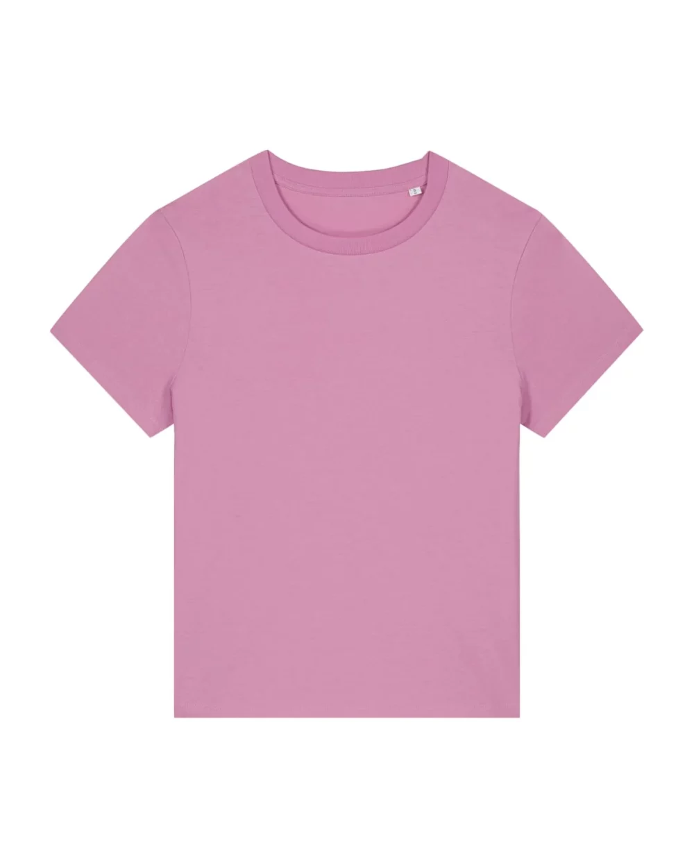 T-shirt bio femme Stella Muser coloris Bubble Pink, à plat, vue de face