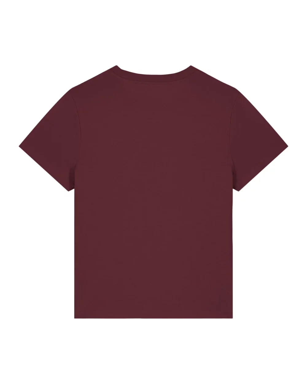 T-shirt bio femme Stella Muser coloris Burgundy, à plat, vue de dos