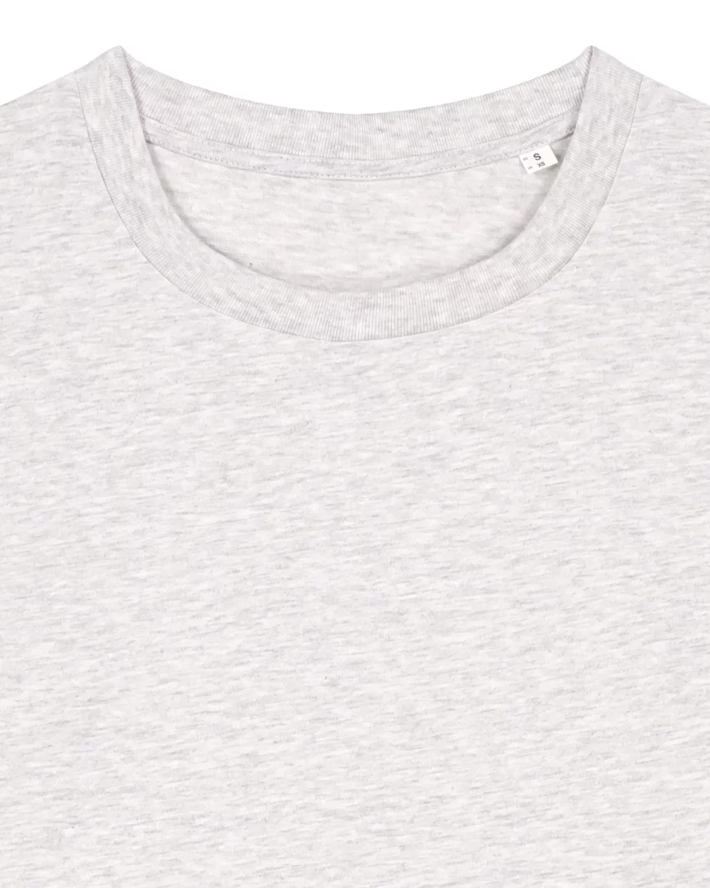 T-shirt bio femme Stella Muser coloris Cool Heather Grey, détail à plat