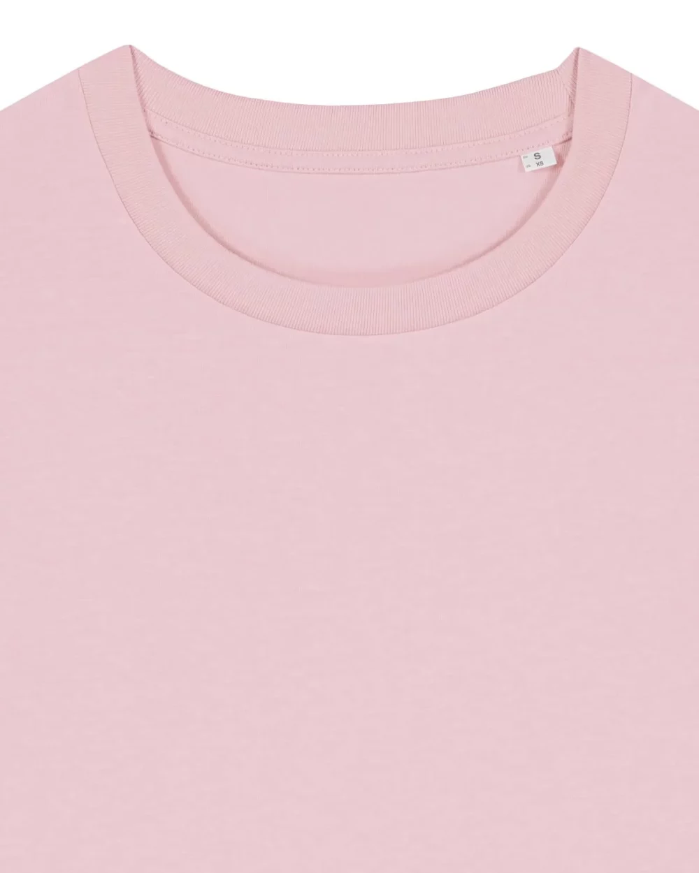 T-shirt bio femme Stella Muser coloris Cotton Pink, détail à plat