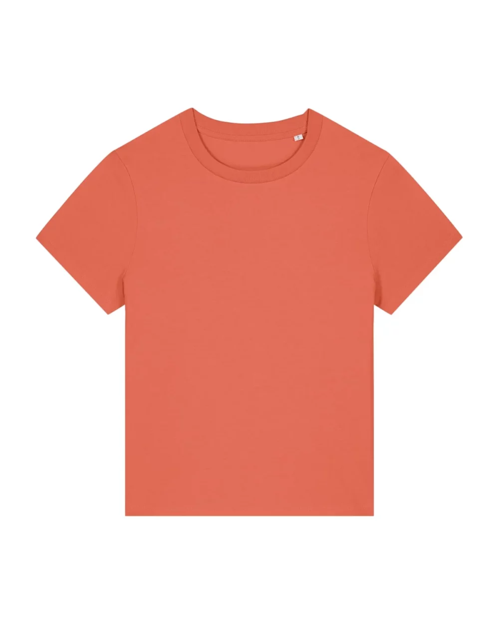 T-shirt bio femme Stella Muser coloris Fiesta, à plat, vue de face