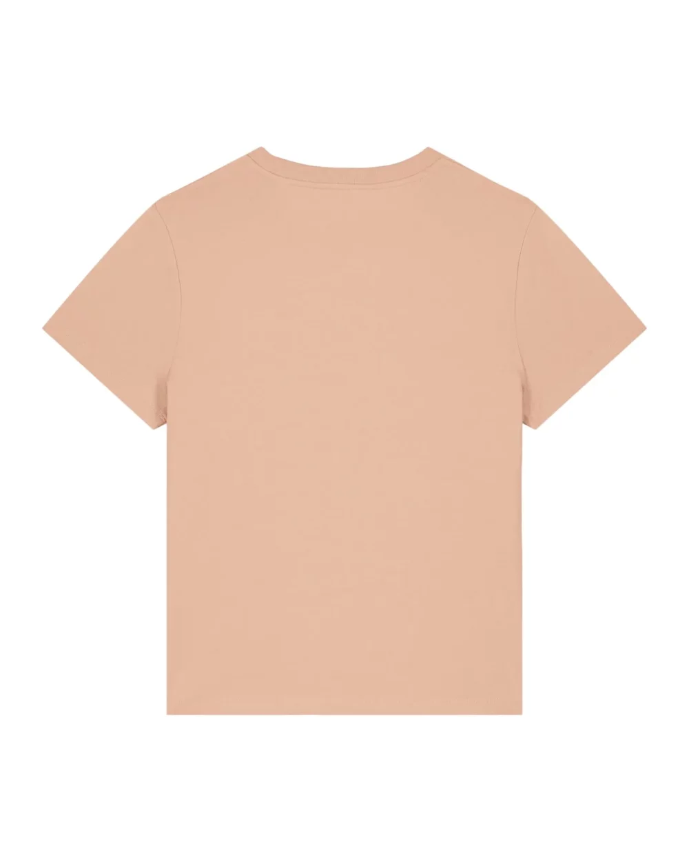 T-shirt bio femme Stella Muser coloris Fraiche Peche, à plat, vue de dos