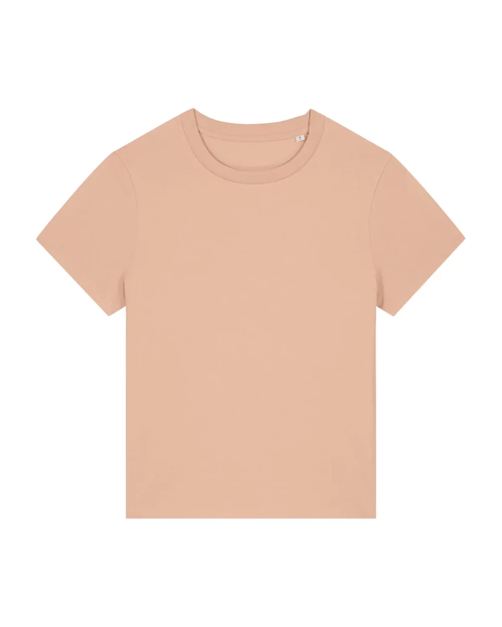 T-shirt bio femme Stella Muser coloris Fraiche Peche, à plat, vue de face