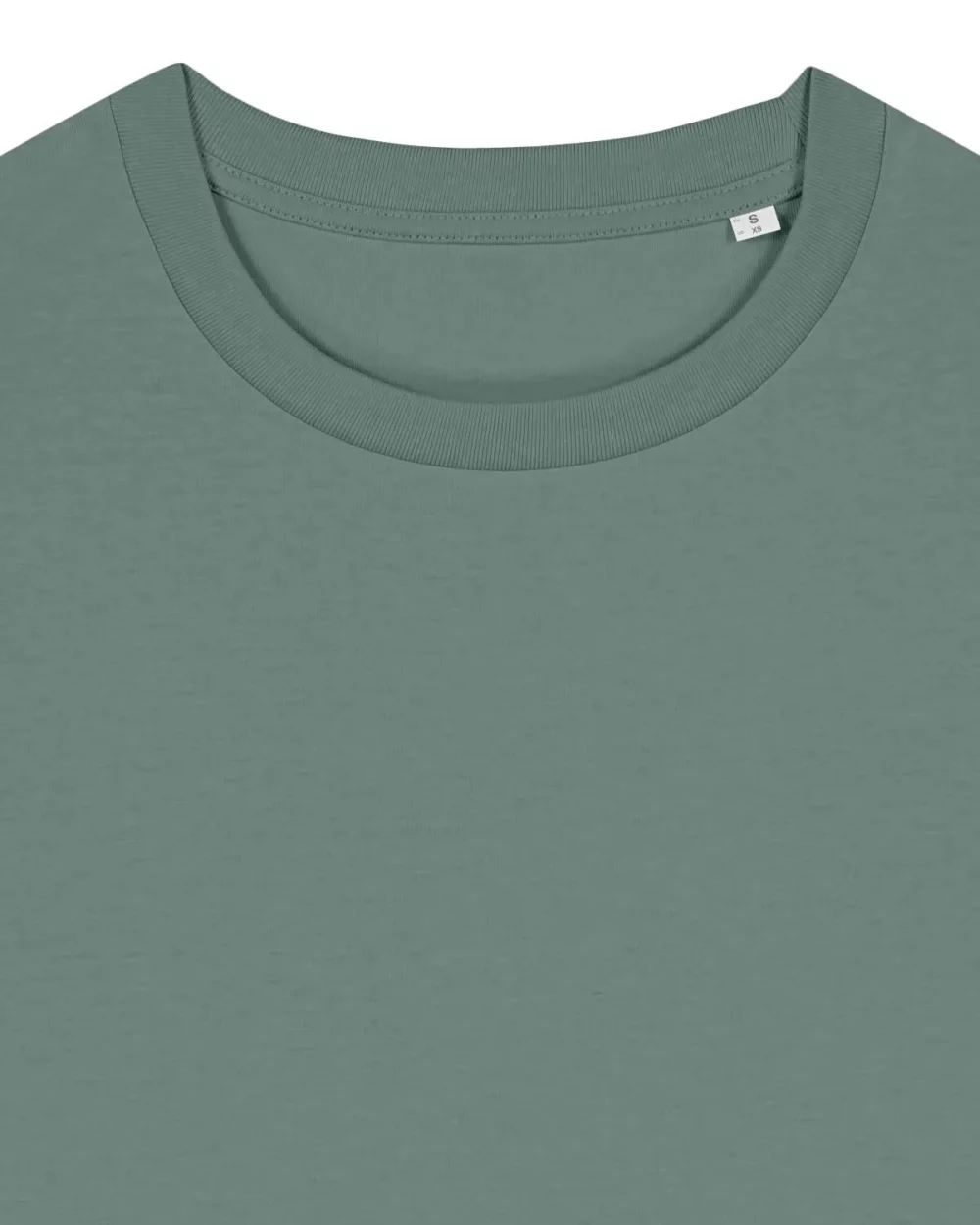 T-shirt bio femme Stella Muser coloris Green Bay, détail à plat