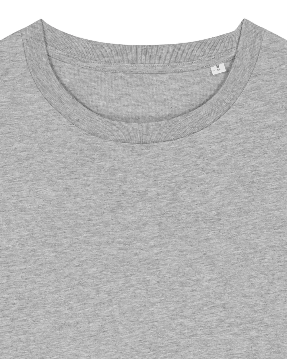 T-shirt bio femme Stella Muser coloris Heather Grey, détail à plat