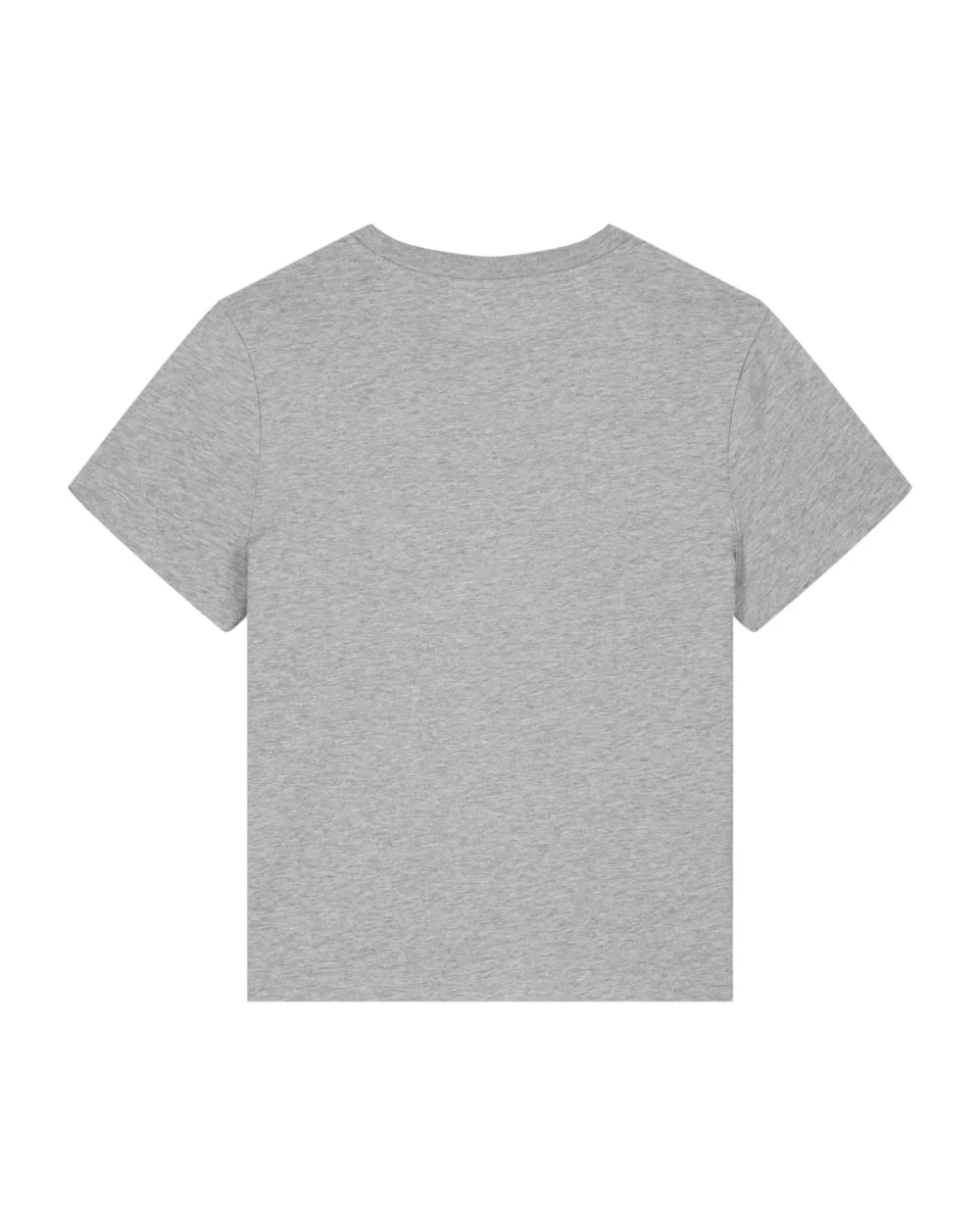 T-shirt bio femme Stella Muser coloris Heather Grey, à plat, vue de dos