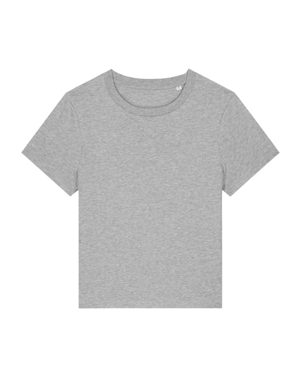 T-shirt bio femme Stella Muser coloris Heather Grey, à plat, vue de face