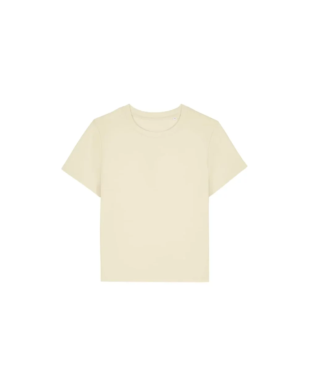 T-shirt bio femme Stella Muser coloris Honey Paper, à plat, vue de face
