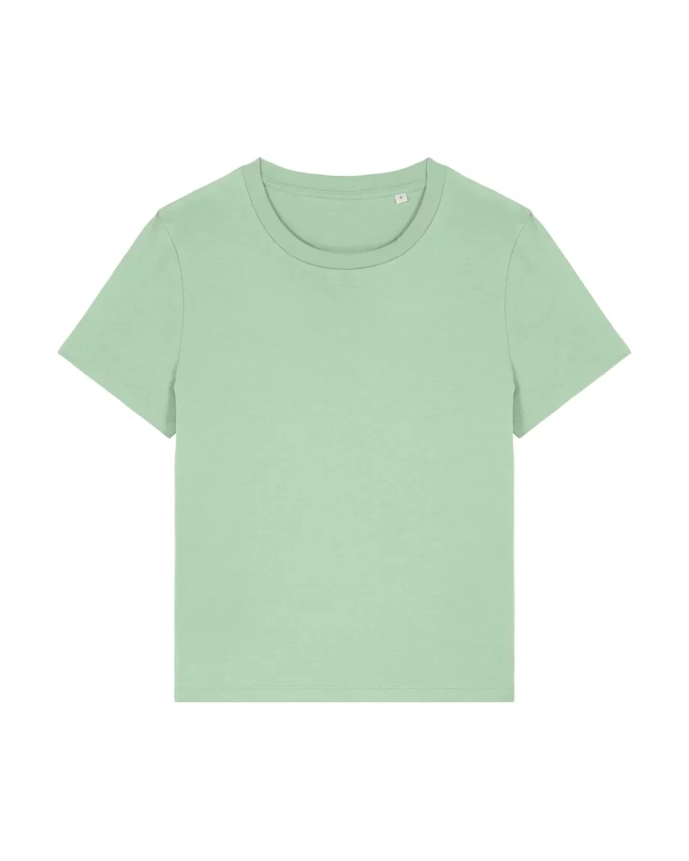 T-shirt bio femme Stella Muser coloris Misty Jade, à plat, vue de face
