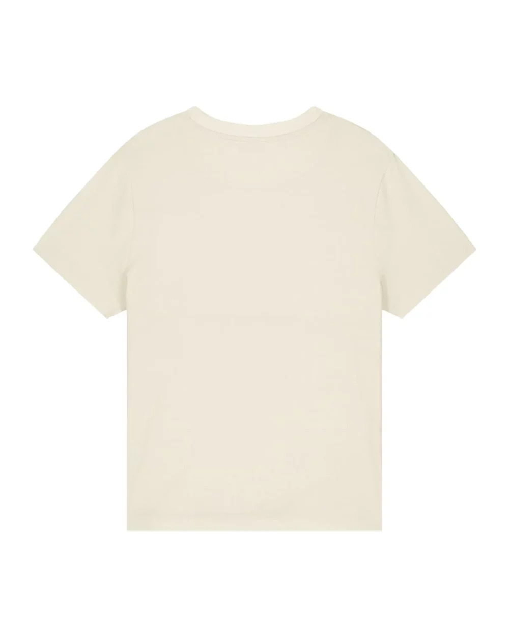 T-shirt bio femme Stella Muser coloris Natural Raw, à plat, vue de dos