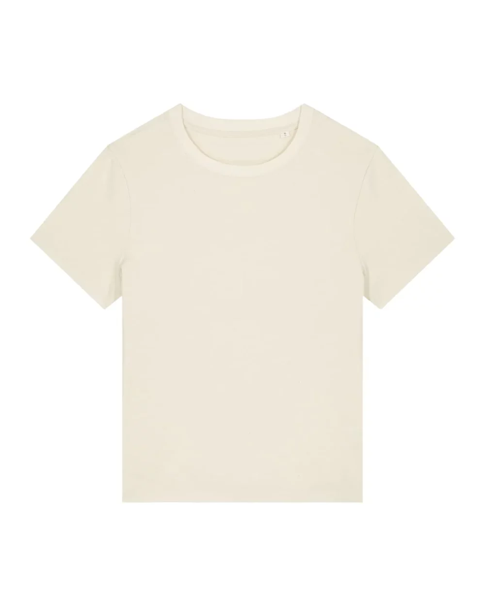 T-shirt bio femme Stella Muser coloris Natural Raw, à plat, vue de face