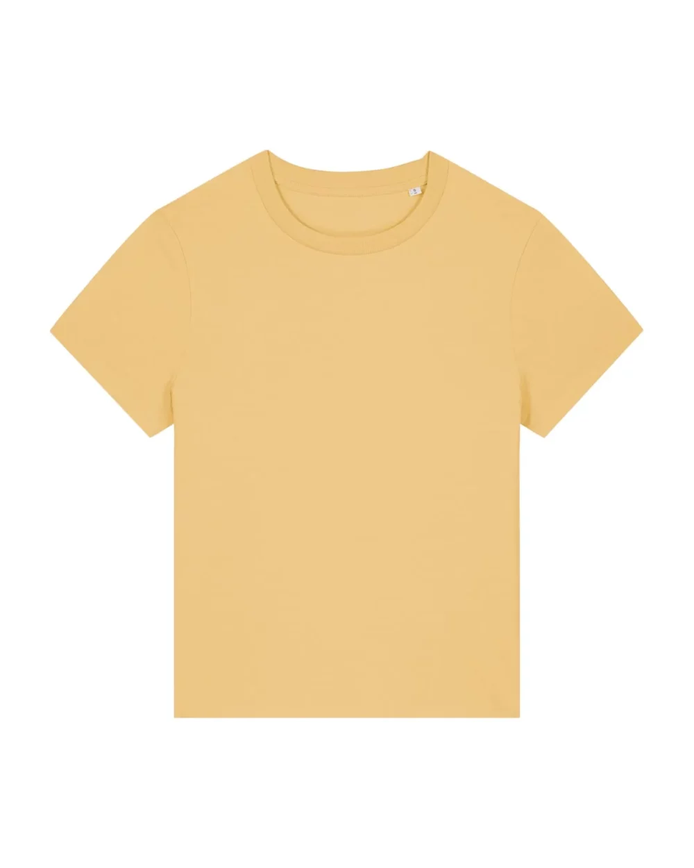 T-shirt bio femme Stella Muser coloris Nispero, à plat, vue de face