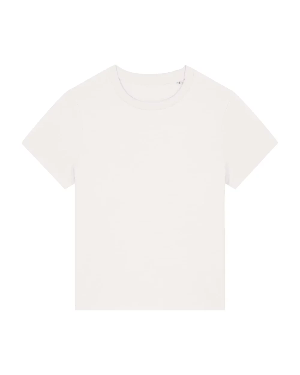 T-shirt bio femme Stella Muser coloris Off White, à plat, vue de face